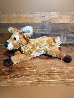 Aurora Flopsie White Tailed Deer Fawn 14” Plush Toy 2016 Minky Soft